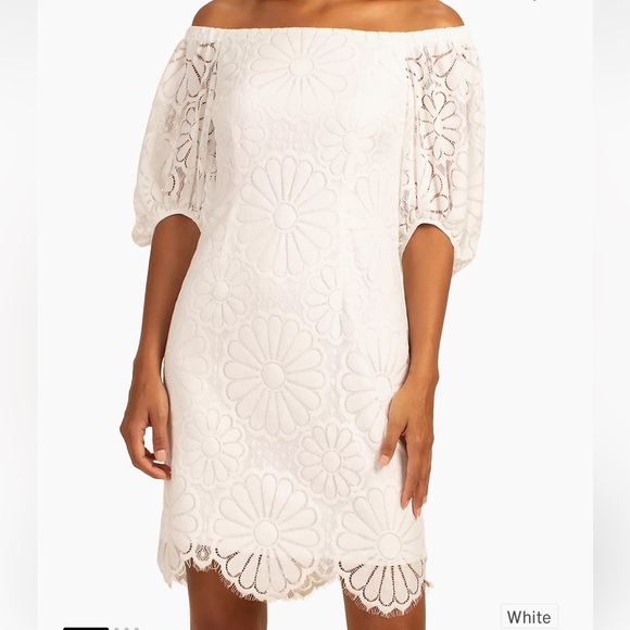 TRINA TURK White Sweet Dress Size 8, NWT - Picture 1 of 14